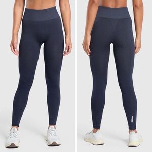 Gymshark Sport Seamless Leggings - Heavy Blue/Iron Blue size S